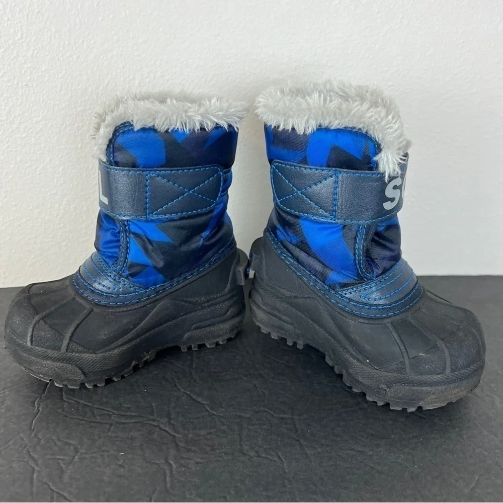 SOREL Baby/Toddler Camo Snow Commander Lined Insulated Waterproof Boots
